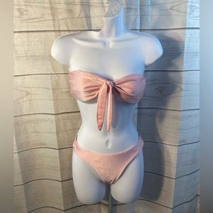 Baby Pink 2 Piece Bikini Swimsuit Medium Size